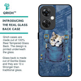 Kitty In Pocket Glass Case For OnePlus Nord CE 3 Lite 5G