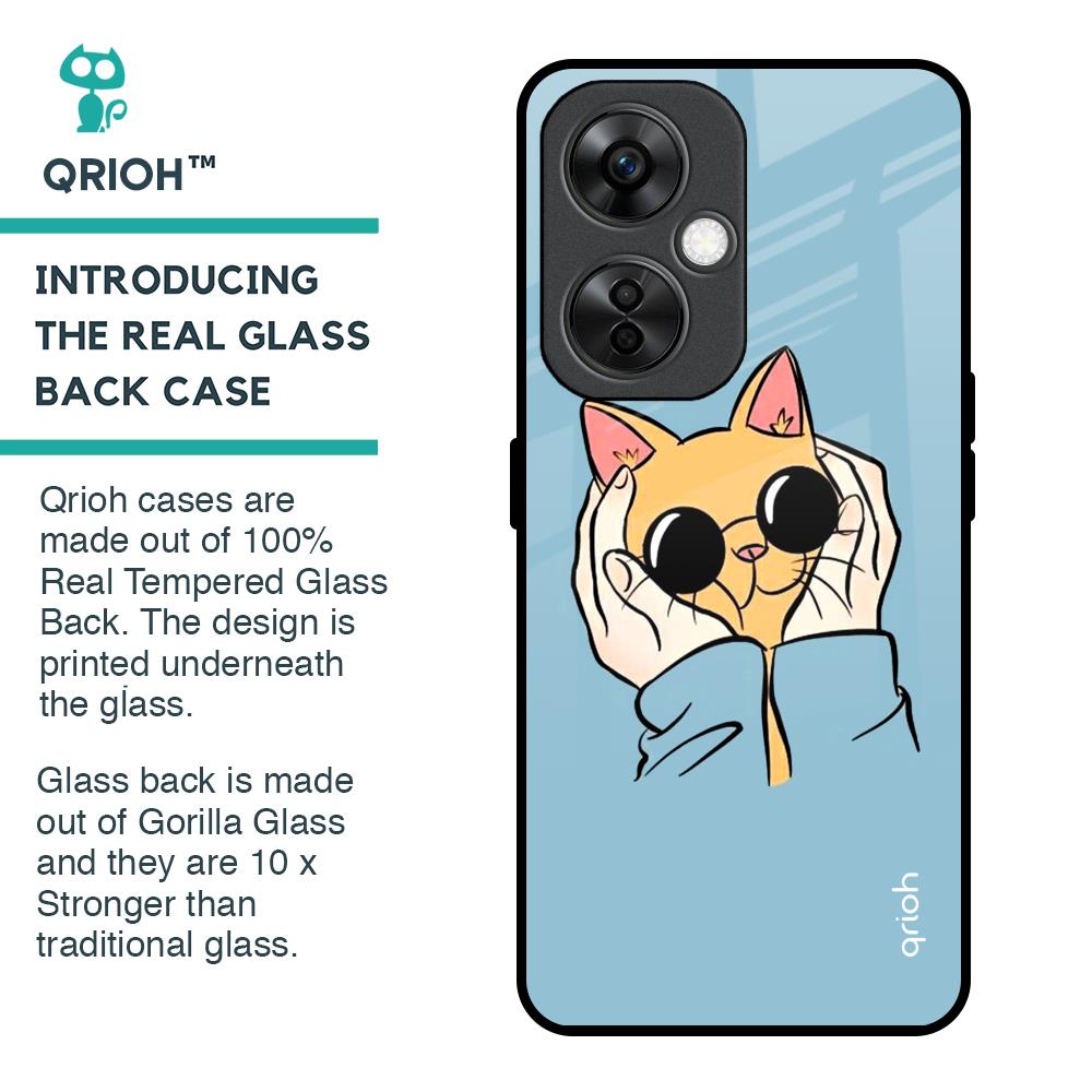 Adorable Cute Kitty Glass Case For OnePlus Nord CE 3 Lite 5G