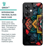 Retro Gorgeous Flower Glass Case for OnePlus Nord CE 3 Lite 5G