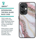 Pink & Gold Gllitter Marble Glass Case for OnePlus Nord CE 3 Lite 5G
