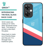 Pink & White Stripes Glass Case For OnePlus Nord CE 3 Lite 5G