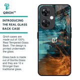 Golden Splash Glass Case for OnePlus Nord CE 3 Lite 5G