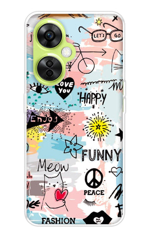Happy Doodle OnePlus Nord CE 3 Lite 5G Back Cover