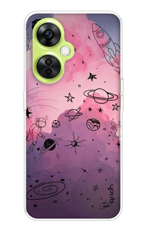 Space Doodles Art OnePlus Nord CE 3 Lite 5G Back Cover