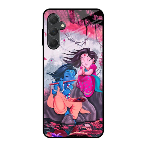 Radha Krishna Art Samsung Galaxy M54 5G Glass Back Cover Online