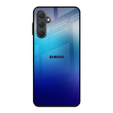 Blue Rhombus Pattern Samsung Galaxy M54 5G Glass Back Cover Online
