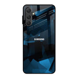 Polygonal Blue Box Samsung Galaxy M54 5G Glass Back Cover Online