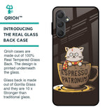 Tea With Kitty Glass Case For Samsung Galaxy M54 5G