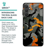 Camouflage Orange Glass Case For Samsung Galaxy M54 5G