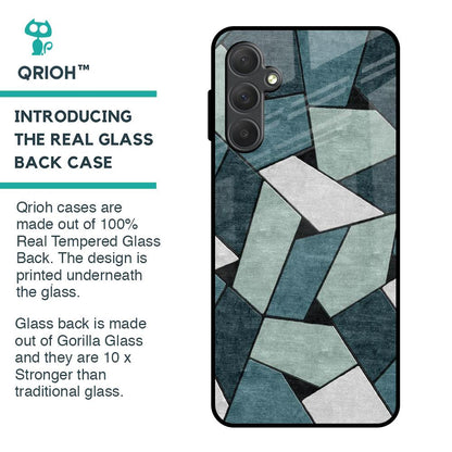 Abstact Tiles Glass Case for Samsung Galaxy M54 5G