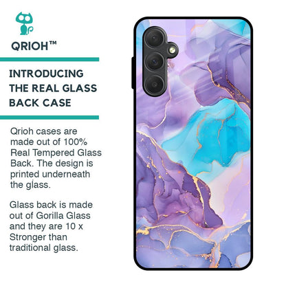 Alcohol ink Marble Glass Case for Samsung Galaxy M54 5G