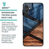 Wooden Tiles Glass Case for Samsung Galaxy M54 5G