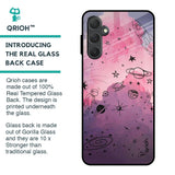 Space Doodles Glass Case for Samsung Galaxy M54 5G