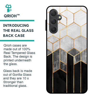 Tricolor Pattern Glass Case for Samsung Galaxy M54 5G