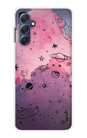Space Doodles Art Samsung Galaxy M54 5G Back Cover