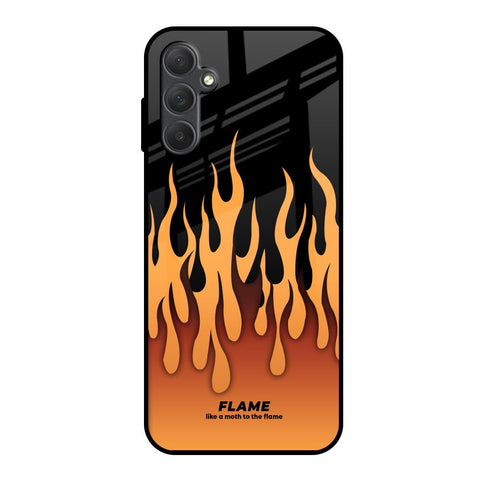 Fire Flame Samsung Galaxy M14 5G Glass Back Cover Online