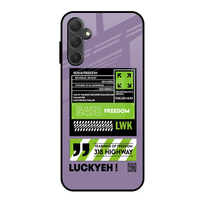 Run & Freedom Samsung Galaxy M14 5G Glass Back Cover Online