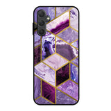 Purple Rhombus Marble Samsung Galaxy M14 5G Glass Back Cover Online