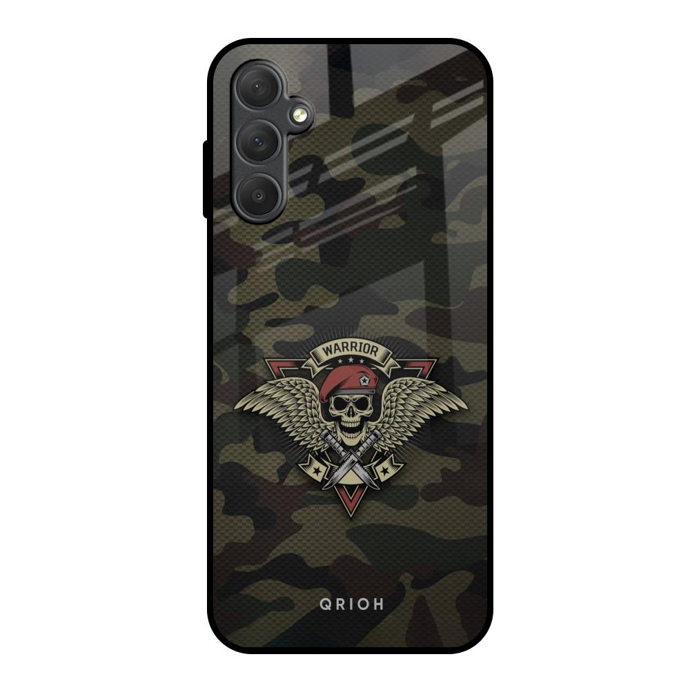 Army Warrior Samsung Galaxy M14 5G Glass Back Cover Online