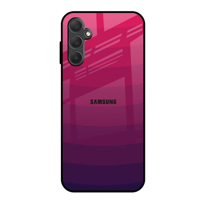 Wavy Pink Pattern Samsung Galaxy M14 5G Glass Back Cover Online