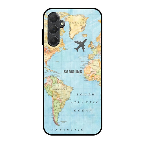 Fly Around The World Samsung Galaxy M14 5G Glass Back Cover Online
