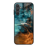 Golden Splash Samsung Galaxy M14 5G Glass Back Cover Online
