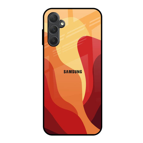 Magma Color Pattern Samsung Galaxy M14 5G Glass Back Cover Online