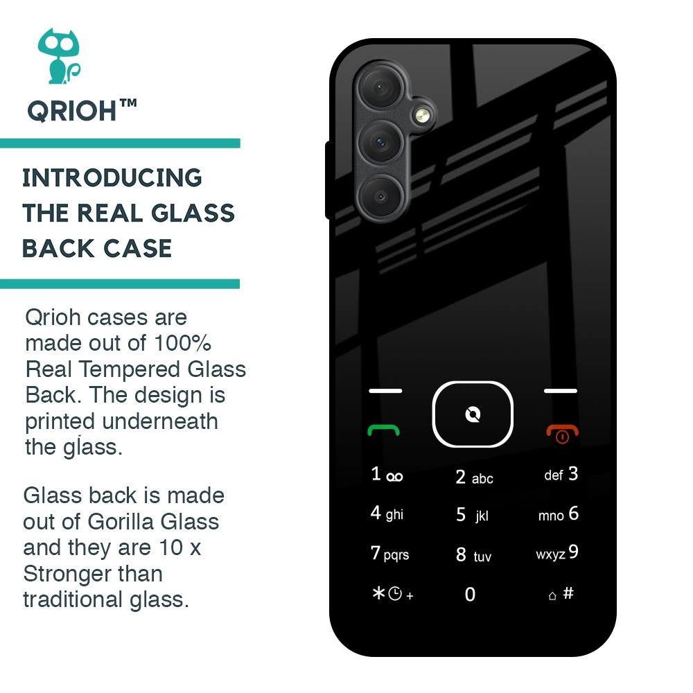 Classic Keypad Pattern Glass Case for Samsung Galaxy M14 5G