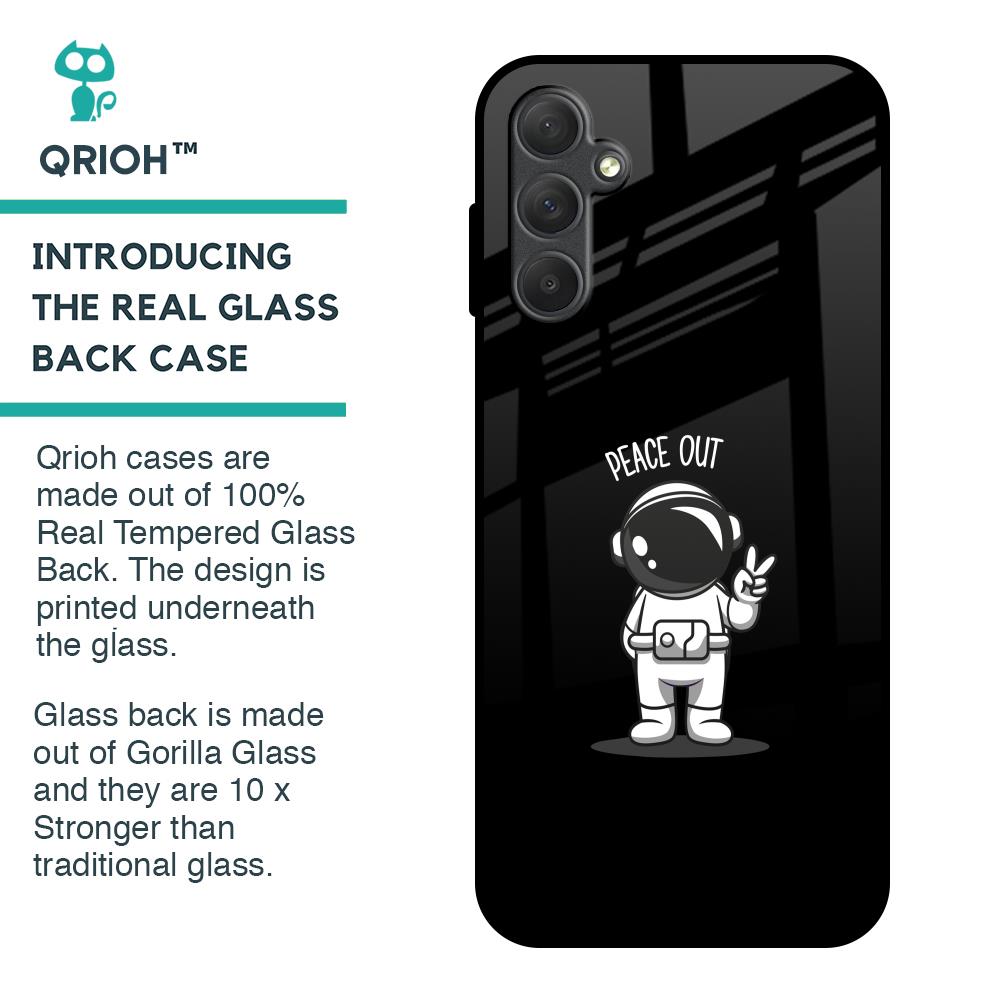 Peace Out Astro Glass Case for Samsung Galaxy M14 5G