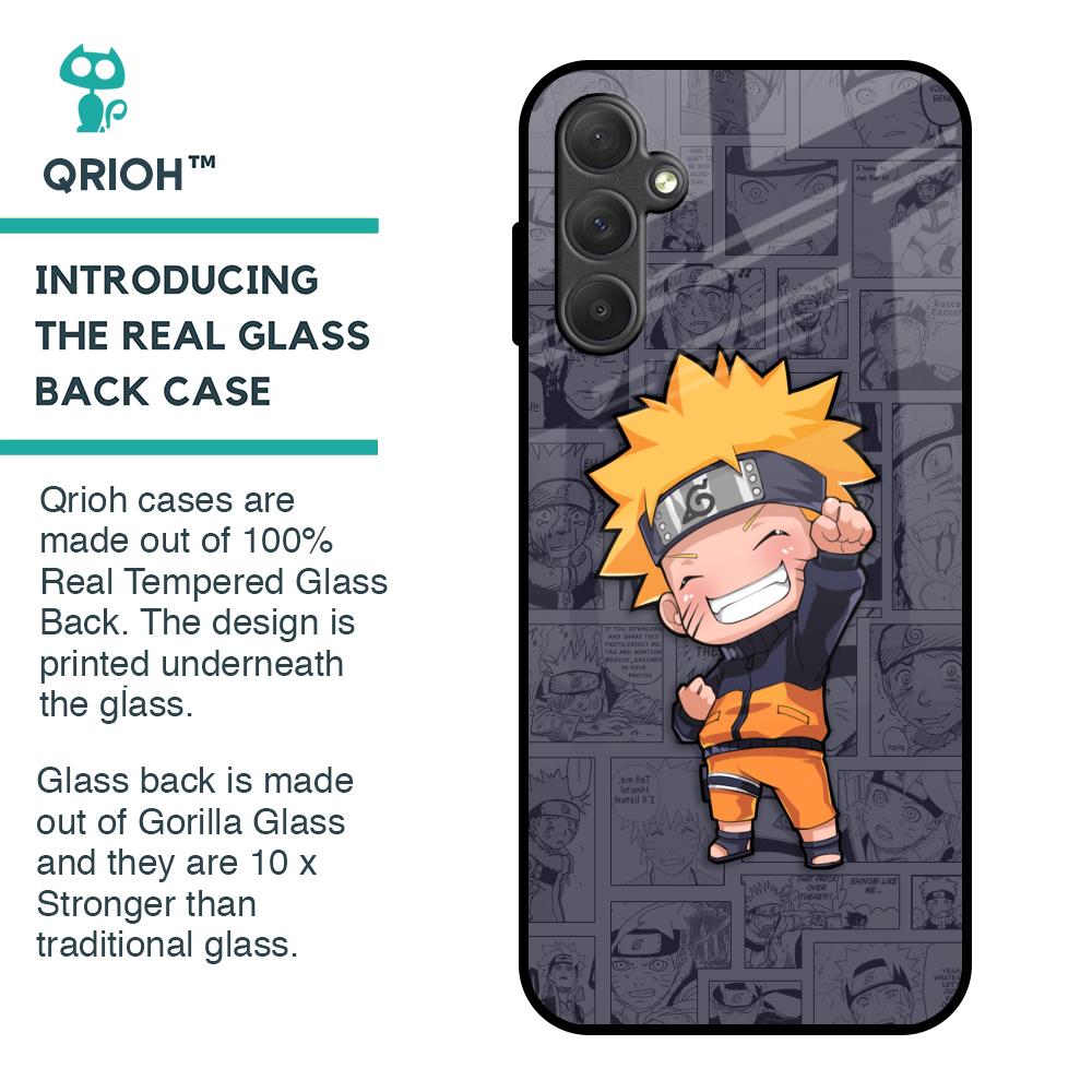 Orange Chubby Glass Case for Samsung Galaxy M14 5G