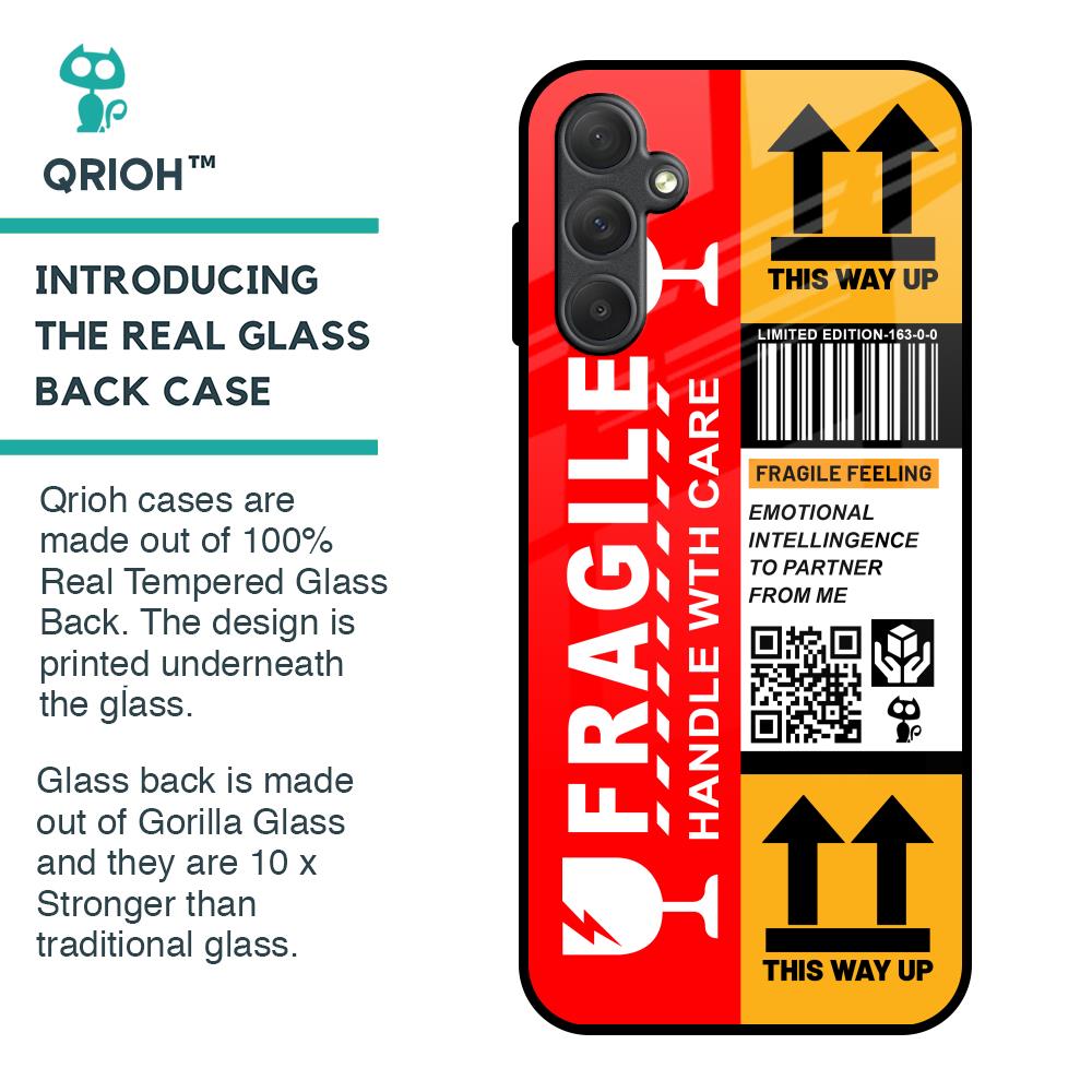 Handle With Care Glass Case for Samsung Galaxy M14 5G