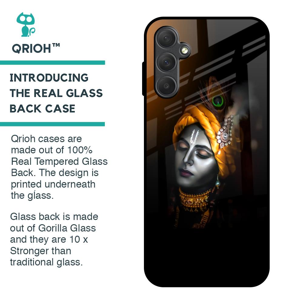 Ombre Krishna Glass Case for Samsung Galaxy M14 5G
