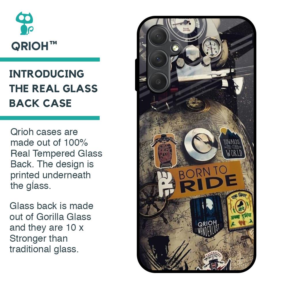 Ride Mode On Glass Case for Samsung Galaxy M14 5G