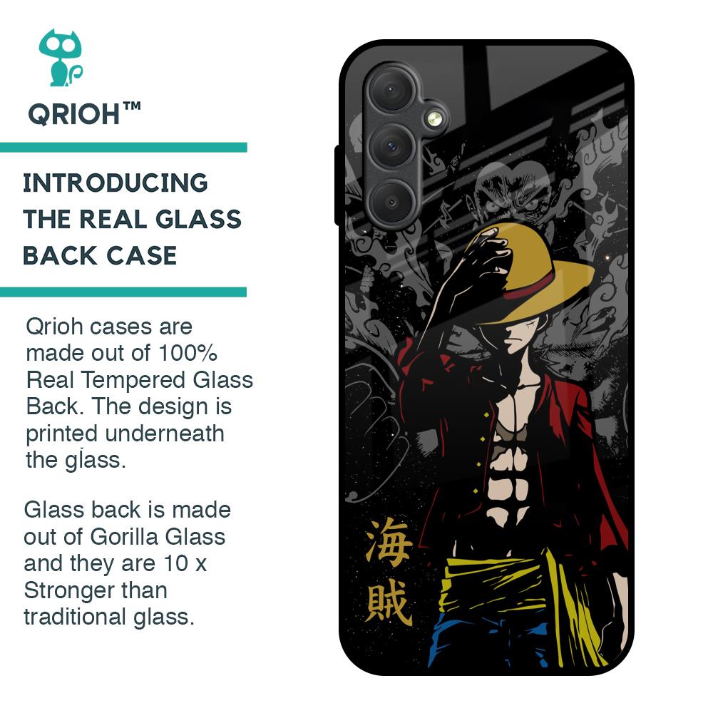 Dark Luffy Glass Case for Samsung Galaxy M14 5G