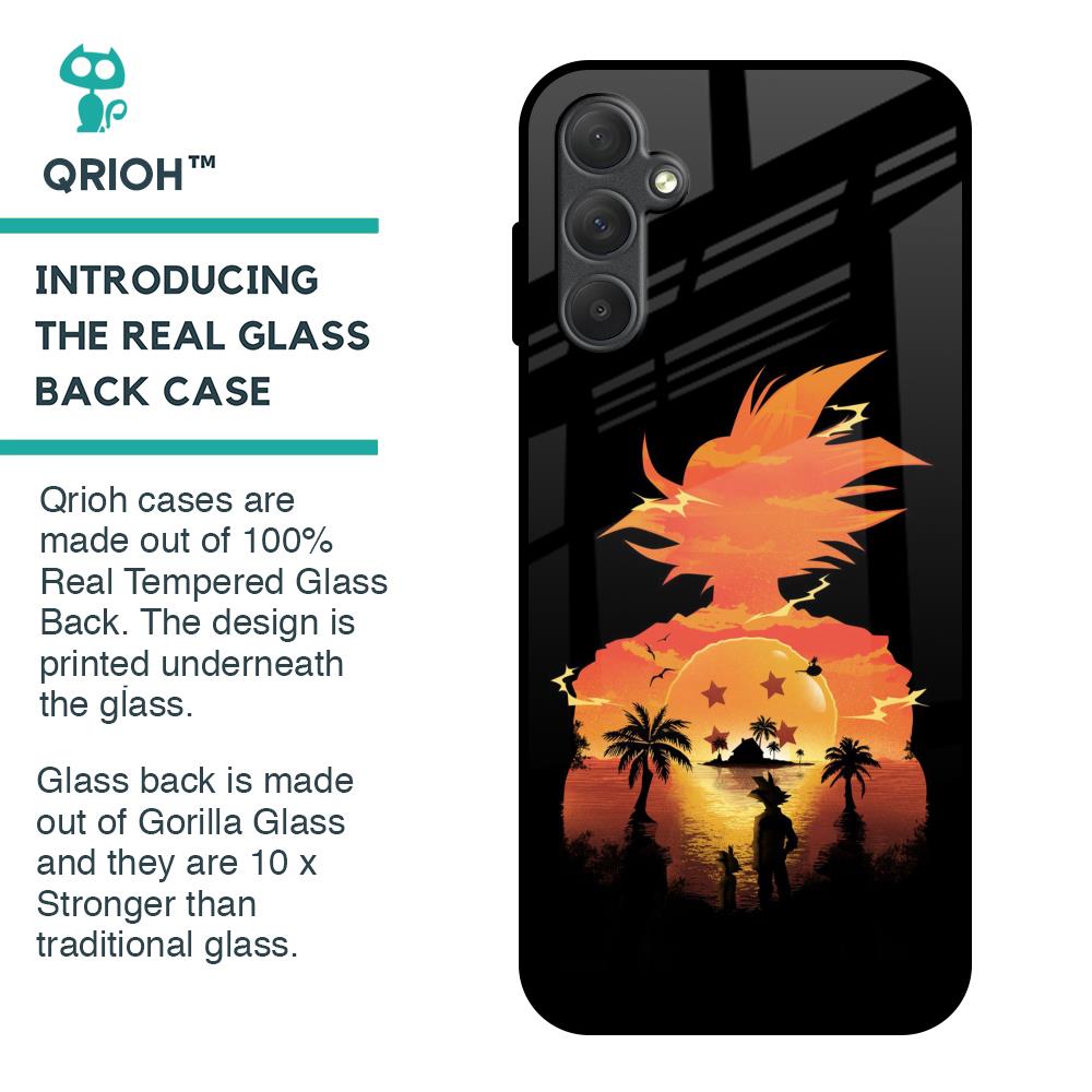 Japanese Paradise Glass Case for Samsung Galaxy M14 5G