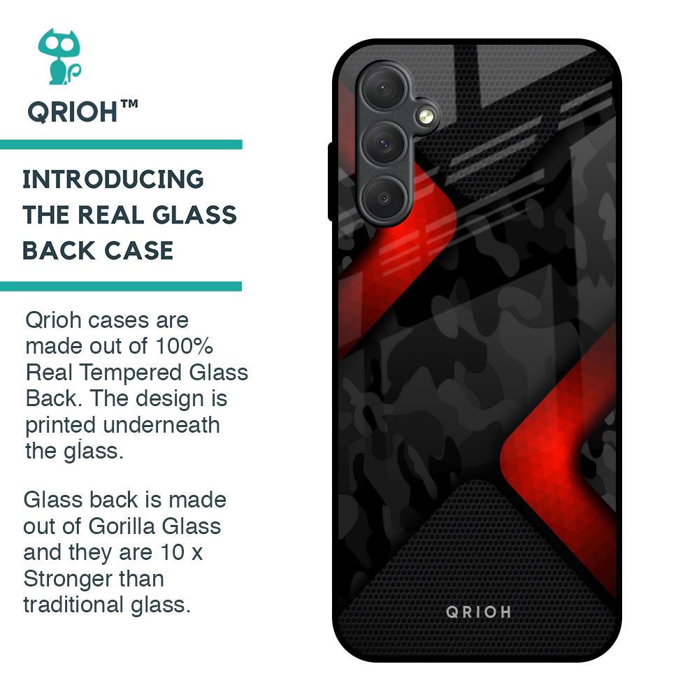 Modern Camo Abstract Glass Case for Samsung Galaxy M14 5G