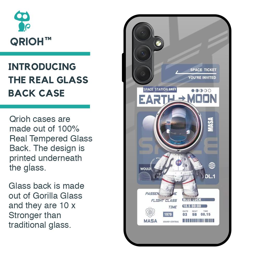 Space Flight Pass Glass Case for Samsung Galaxy M14 5G