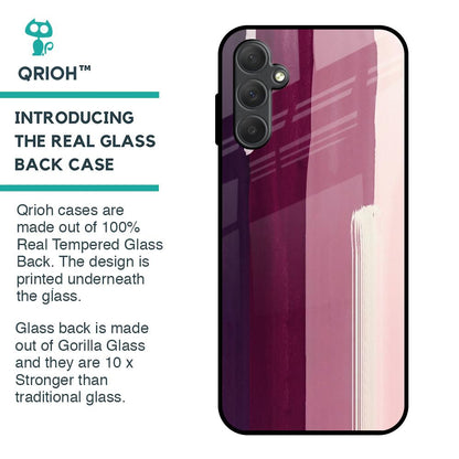 Brush Stroke Art Glass Case for Samsung Galaxy M14 5G