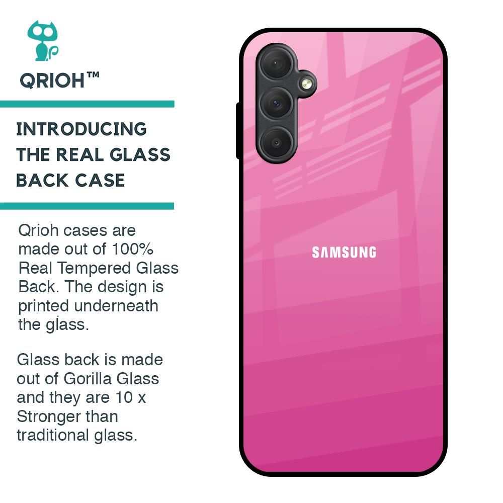 Pink Ribbon Caddy Glass Case for Samsung Galaxy M14 5G