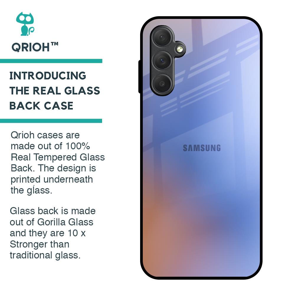 Blue Aura Glass Case for Samsung Galaxy M14 5G