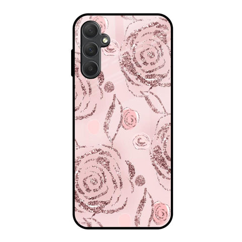 Shimmer Roses Samsung Galaxy M14 5G Glass Cases & Covers Online