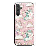 Balloon Unicorn Samsung Galaxy M14 5G Glass Cases & Covers Online