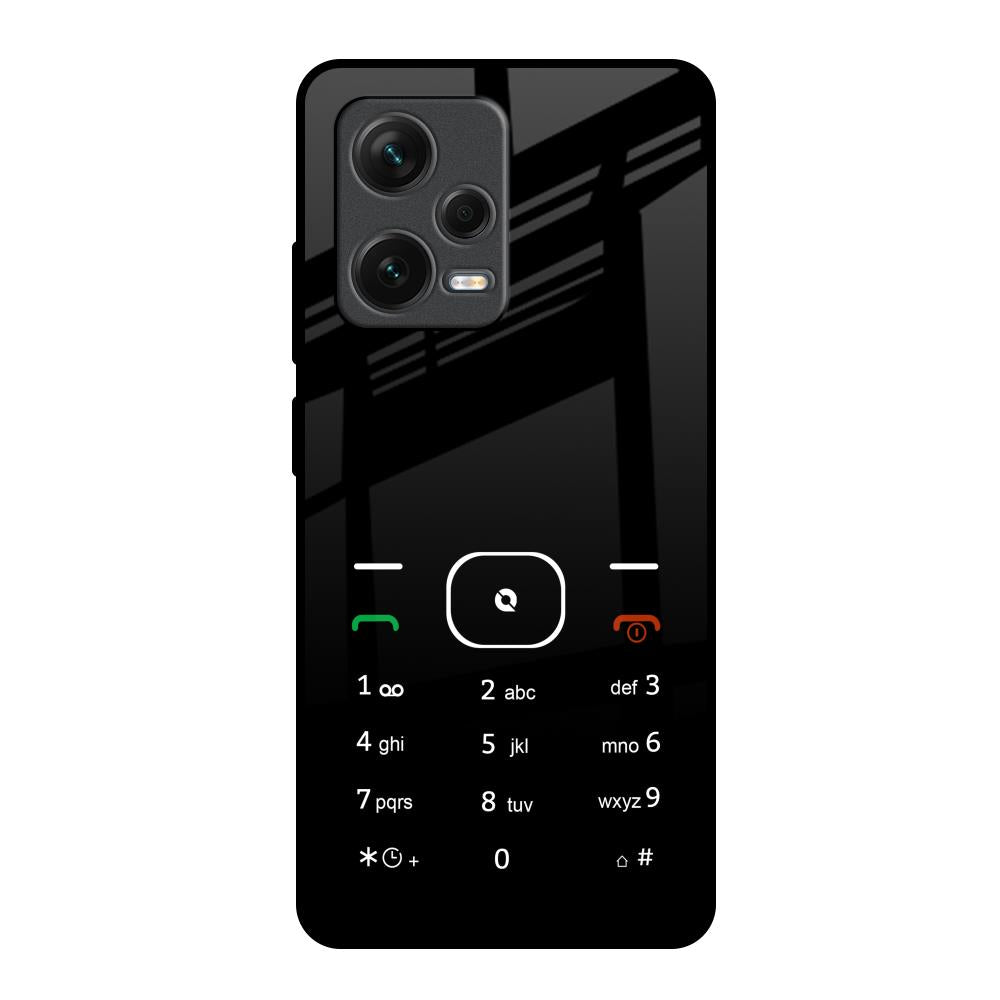 Classic Keypad Pattern Redmi Note 12 Pro Plus 5G Glass Back Cover Online