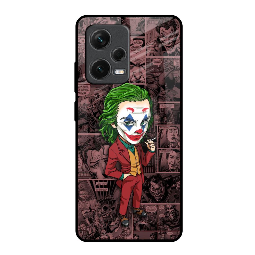Joker Cartoon Redmi Note 12 Pro Plus 5G Glass Back Cover Online