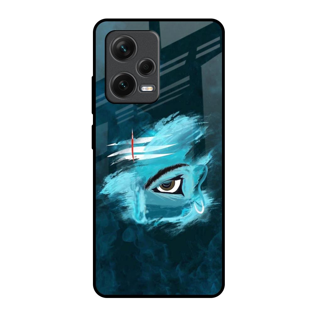 Power Of Trinetra Redmi Note 12 Pro Plus 5G Glass Back Cover Online