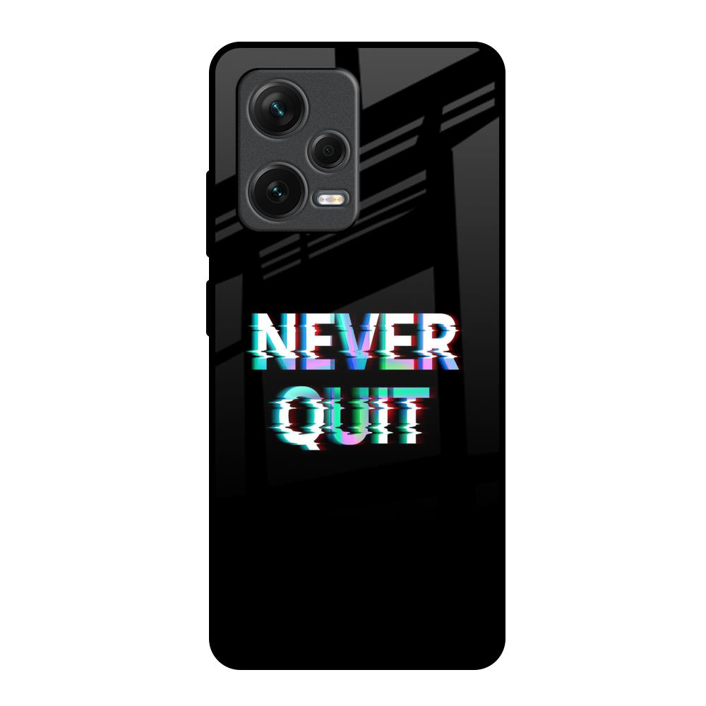 Never Quit Redmi Note 12 Pro Plus 5G Glass Back Cover Online