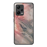 Pink And Grey Marble Redmi Note 12 Pro Plus 5G Glass Back Cover Online