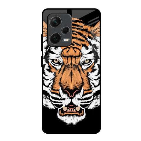 Angry Tiger Redmi Note 12 Pro Plus 5G Glass Back Cover Online