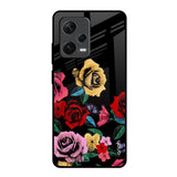 Floral Decorative Redmi Note 12 Pro Plus 5G Glass Back Cover Online