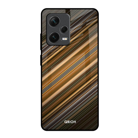 Diagonal Slash Pattern Redmi Note 12 Pro Plus 5G Glass Back Cover Online